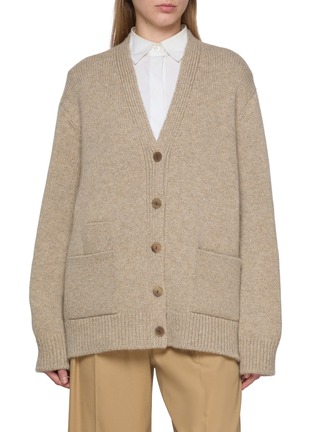 Main View - Click To Enlarge - THE ROW - Milou V-Neck Cashmere Blend Cardigan