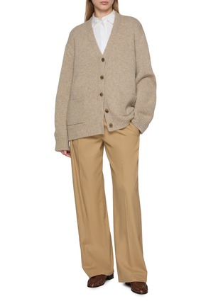 Figure View - Click To Enlarge - THE ROW - Milou V-Neck Cashmere Blend Cardigan