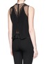 Back View - Click To Enlarge - SANDRO - 'Enoee' lace trim chiffon top 