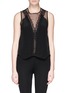 Main View - Click To Enlarge - SANDRO - 'Enoee' lace trim chiffon top 