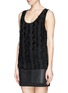 Front View - Click To Enlarge - SANDRO - 'Eternity' fringe front sleeveless top
