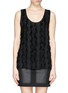 Main View - Click To Enlarge - SANDRO - 'Eternity' fringe front sleeveless top