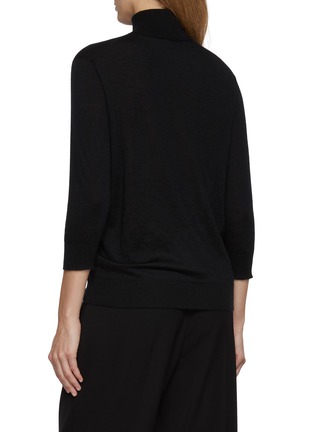 Back View - Click To Enlarge - THE ROW - Muser Long Sleeve Cashmere Knit Top