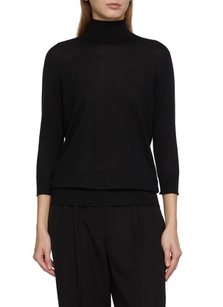 Main View - Click To Enlarge - THE ROW - Muser Long Sleeve Cashmere Knit Top