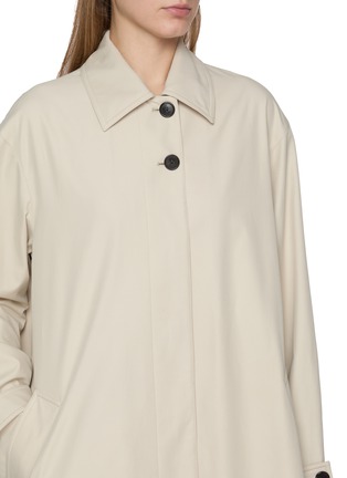  - THE ROW - Lolana Single Breasted Cotton Blend Coat