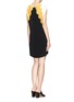 Back View - Click To Enlarge - SANDRO - 'Rosan' lace crepe dress