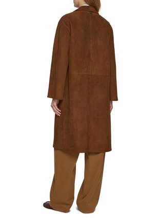 Back View - Click To Enlarge - THE ROW - Serenis Suede Coat