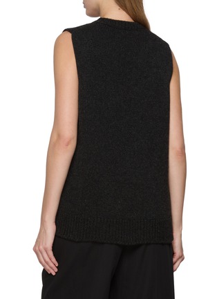 Back View - Click To Enlarge - THE ROW - Marte V-Neck Cashmere Knit Vest