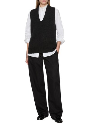 Figure View - Click To Enlarge - THE ROW - Marte V-Neck Cashmere Knit Vest