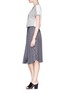 Figure View - Click To Enlarge - SANDRO - 'Tossi' linen chiffon combo T-shirt