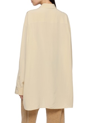 Back View - Click To Enlarge - THE ROW - Luka Oversized Silk Shirt