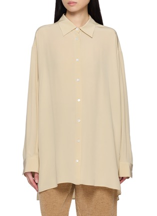 Main View - Click To Enlarge - THE ROW - Luka Oversized Silk Shirt