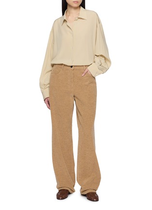 Figure View - Click To Enlarge - THE ROW - Luka Oversized Silk Shirt