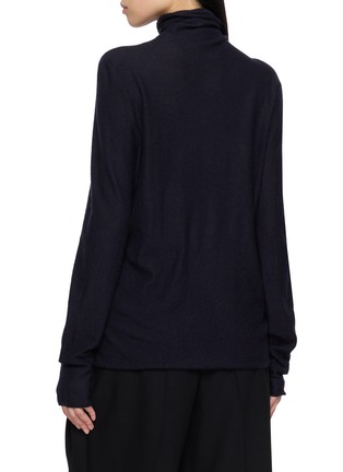 Back View - Click To Enlarge - THE ROW - Mya Turtleneck Cashmere Knit Top
