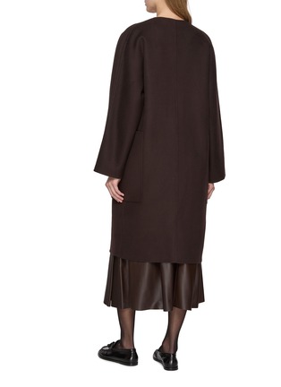 Back View - Click To Enlarge - THE ROW - Tiberus Collarless Cashmere Coat