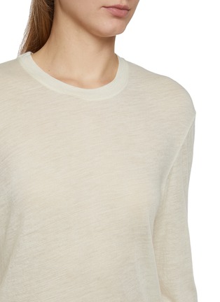  - THE ROW - Amia Long Sleeve Cashmere Top