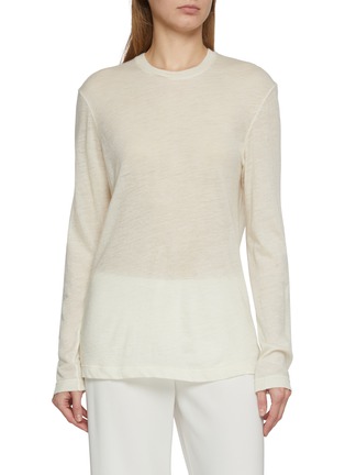Main View - Click To Enlarge - THE ROW - Amia Long Sleeve Cashmere Top