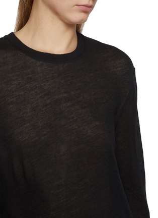  - THE ROW - Amia Long Sleeve Cashmere Top