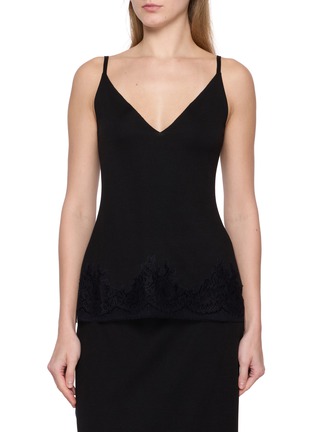 Main View - Click To Enlarge - THE ROW - Makka Lace Trim Silk Camisole