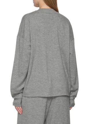 Back View - Click To Enlarge - THE ROW - Raveena Long Sleeve Cashmere Top