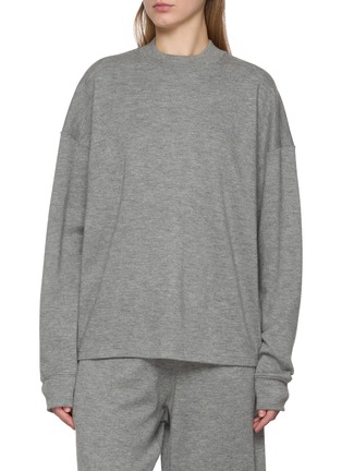 Main View - Click To Enlarge - THE ROW - Raveena Long Sleeve Cashmere Top