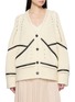 ERMANNO SCERVINO Contrast Insert Crochet Cotton Cardigan