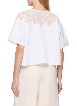 Back View - Click To Enlarge - ERMANNO SCERVINO - Lace Embroidery Top