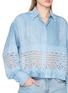  - ERMANNO SCERVINO - Long Sleeve Valencienne Lace Panelled Shirt