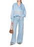 Figure View - Click To Enlarge - ERMANNO SCERVINO - Long Sleeve Valencienne Lace Panelled Shirt