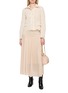 Figure View - Click To Enlarge - ERMANNO SCERVINO - Lace Shirt Collar Crop Jacket