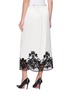Back View - Click To Enlarge - ERMANNO SCERVINO - Elasticated Drawstring Waist Contrast Lace Skirt