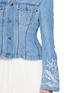  - ERMANNO SCERVINO - Lace Panelled Sleeves Denim Jacket