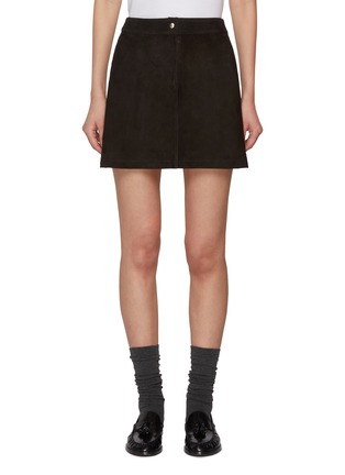 Main View - Click To Enlarge - NOTHING WRITTEN - Rona Suede Mini Skirt