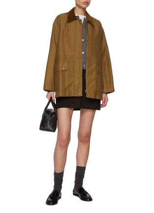 Figure View - Click To Enlarge - NOTHING WRITTEN - Rona Suede Mini Skirt