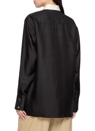 Back View - Click To Enlarge - GIA STUDIOS - Chiêu Silk Shirt