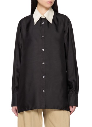 Main View - Click To Enlarge - GIA STUDIOS - Chiêu Silk Shirt