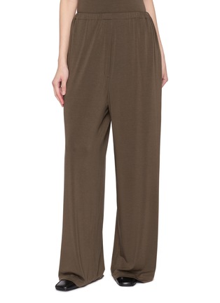 Main View - Click To Enlarge - GIA STUDIOS - Joe Wide Leg Cotton Trousers