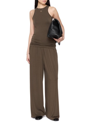 Figure View - Click To Enlarge - GIA STUDIOS - Joe Wide Leg Cotton Trousers