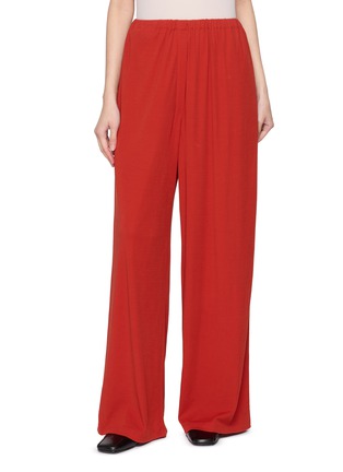 Main View - Click To Enlarge - GIA STUDIOS - Red River Wide Leg Cotton Trousers
