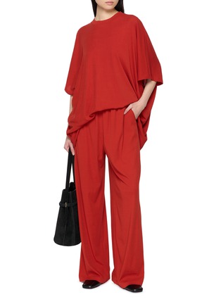 Figure View - Click To Enlarge - GIA STUDIOS - Red River Wide Leg Cotton Trousers