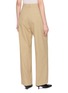 Back View - Click To Enlarge - GIA STUDIOS - Tilda Wide Leg Cotton Suit Trousers