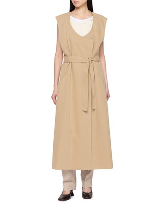 Main View - Click To Enlarge - GIA STUDIOS - Tilda Sleeveless Cotton Coat