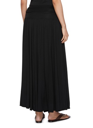 Back View - Click To Enlarge - DETERM - Cummerbund Waistband Flared Skirt