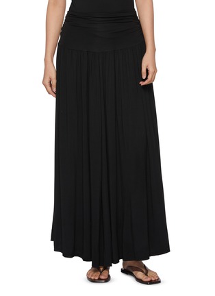 Main View - Click To Enlarge - DETERM - Cummerbund Waistband Flared Skirt