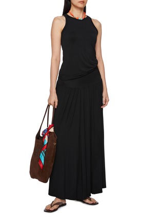 Figure View - Click To Enlarge - DETERM - Cummerbund Waistband Flared Skirt