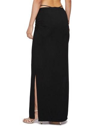 Back View - Click To Enlarge - DETERM - Double Strap Waist Maxi Skirt