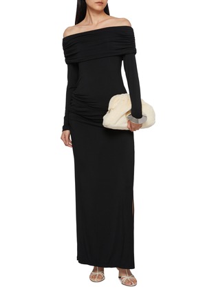 Figure View - Click To Enlarge - DETERM - Double Strap Waist Maxi Skirt