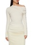 Main View - Click To Enlarge - DETERM - Asymmetric Off-Shoulder Cashmere Knit Top
