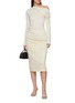 Figure View - Click To Enlarge - DETERM - Asymmetric Off-Shoulder Cashmere Knit Top