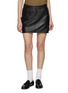 Main View - Click To Enlarge - TONYWACK - Leather Mini Skirt